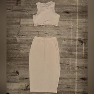 Two piece skirt set